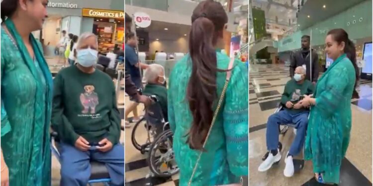 Lalu Prasad Yadav Departs Singapore for India; Daughter Rohini Acharya Emotional at Airport, Says ‘Papa, Come Back Soon’