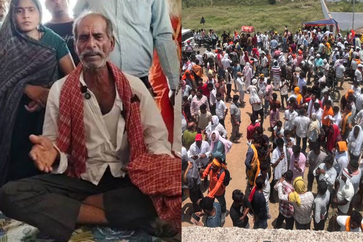 Mahapanchayat Held Over Bharat Tiwari Encounter; ‘Shaheed Bharat Nagar’ Signboard Installed As Father's Condition Remains Critical