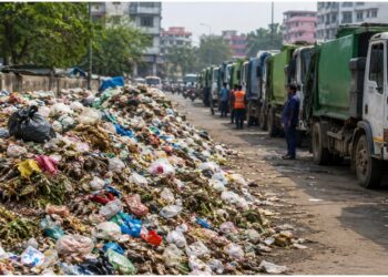 Patna Garbage Crisis: 1,200 Tonnes of Waste Pile Up as 2,500 Municipal Drivers Go on Strike Over Salary Dues