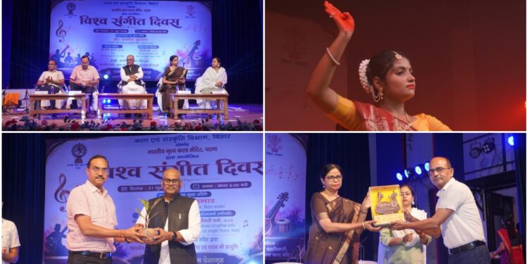 Patna Marks World Music Day with Spectacular Performances at Bharatiya Nritya Kala Mandir