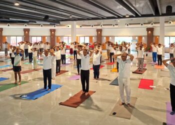 Nalanda University Marks International Yoga Day With Focus On Healthy Ageing And Lifelong Learning