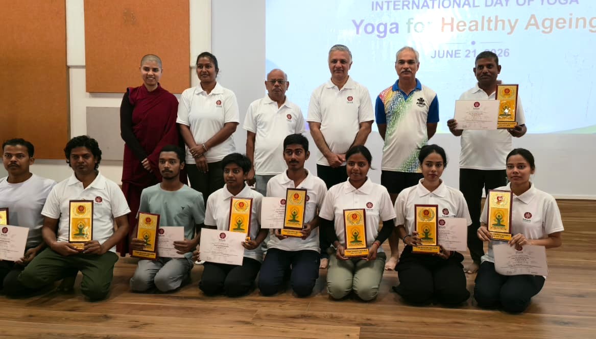 Nalanda University Marks International Yoga Day With Focus On Healthy Ageing And Lifelong Learning