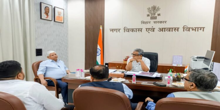 Minister Nitish Mishra Holds Talks With NBCC To Develop Modern Housing Projects On Vacant Housing Board Land In Bihar