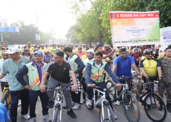 More Than 1,000 Cyclists Join Fit India Ride In Patna To Mark World Bicycle Day
