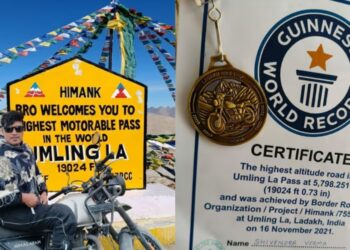 Gaya Rider Shivendra Verma Reaches World’s Highest Motorable Pass, Brings Pride to Bihar