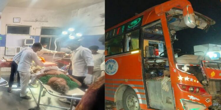 Three Andhra Pradesh tourists killed, over 22 injured as bus crashes into parked truck in Aurangabad