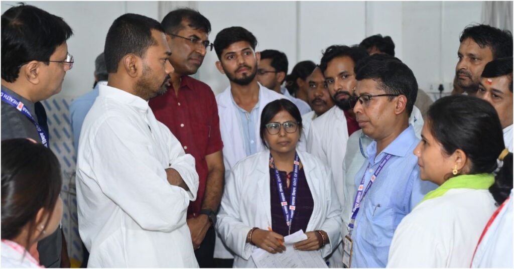 Health Minister Nishant Kumar Orders Patient Care Reforms After Surprise Inspection of LNJP Hospital