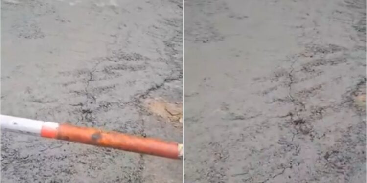 Road Caves In Near Rajendra Nagar Terminal in Patna; Traffic Diverted, Commuters Advised to Use Alternative Routes