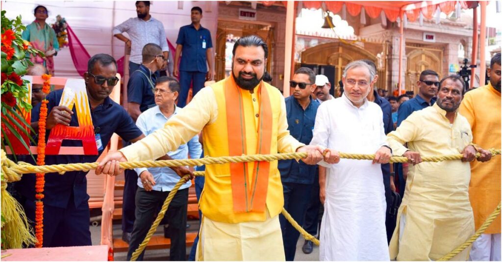 Patna Rath Yatra 2026: Samrat Choudhary Performs Chhera Pahanra, Pulls 40-Foot Jagannath Chariot
