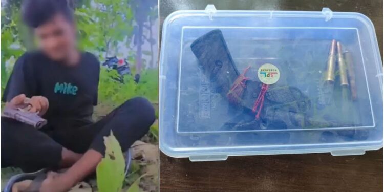 Minor Arrested in Bihta for Posting Weapon Videos on Social Media; Country-Made Pistol Seized