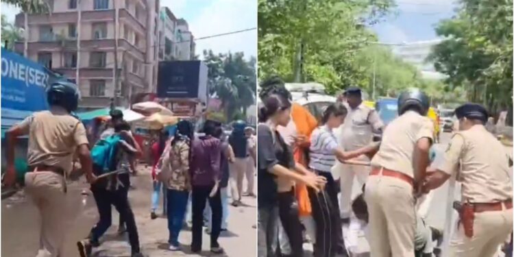 Bihar Bandh: Students Injured After Police Lathi-Charge During NEET Paper Leak Protest at Patna's Dak Bungalow Crossing