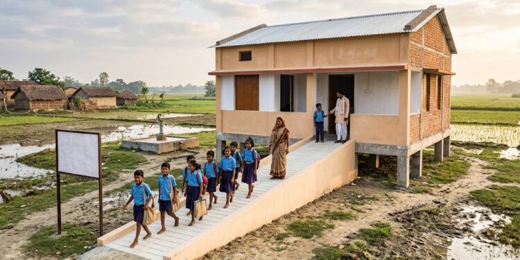 After Years of Flood Damage, Bihar Seeks a Permanent Solution for Government Schools