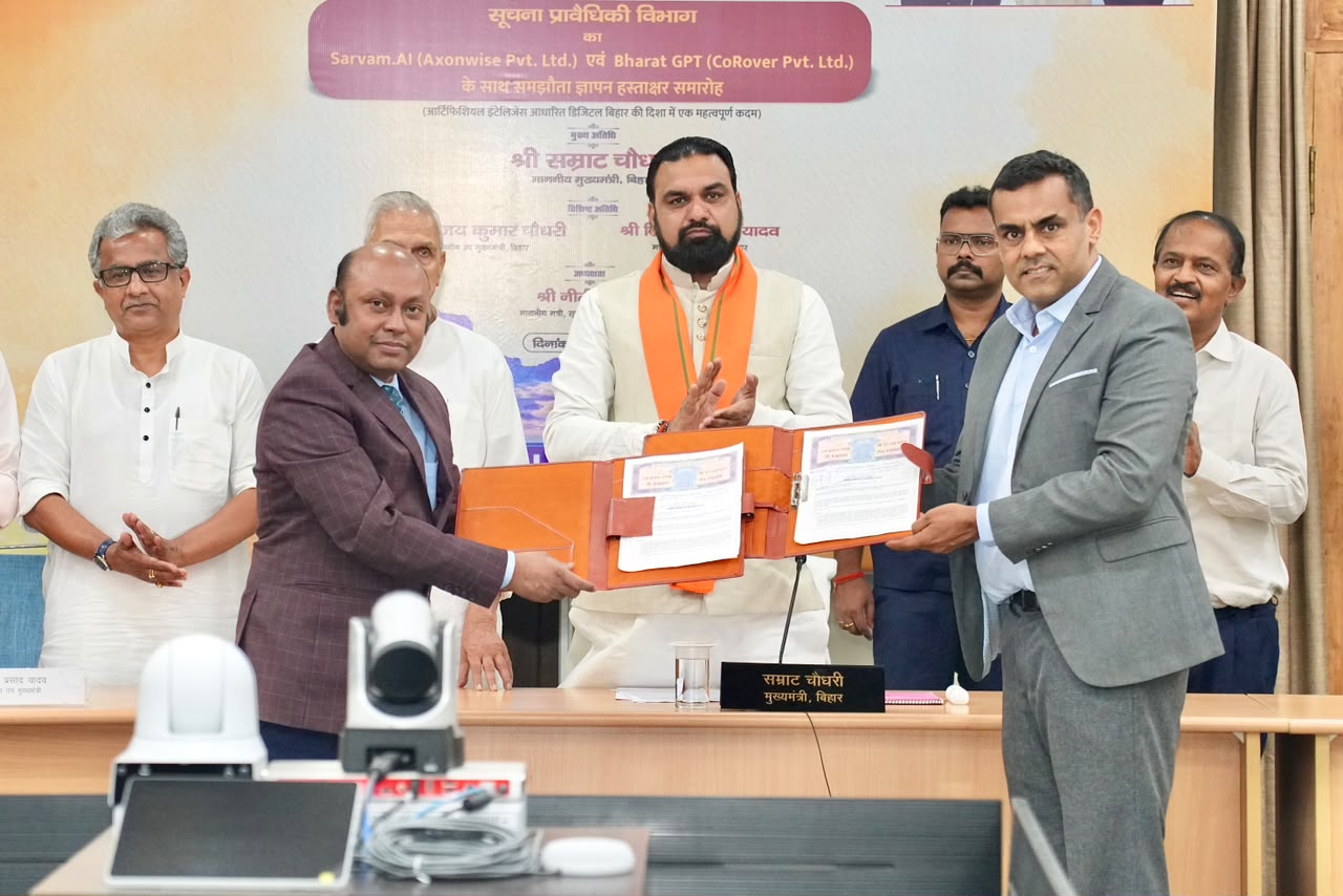 Bihar Signs AI Partnership With Sarvam.ai And BharatGPT To Build Citizen-Centric Digital Services