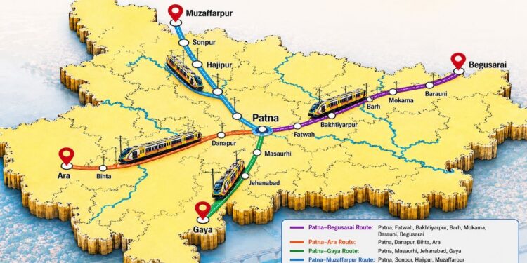 Bihar Rapid Rail Explained: Four High-Speed Corridors To Connect Patna With Muzaffarpur, Gaya, Ara And Begusarai