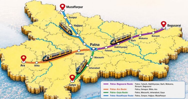 Bihar Rapid Rail Explained: Four High-Speed Corridors To Connect Patna With Muzaffarpur, Gaya, Ara And Begusarai