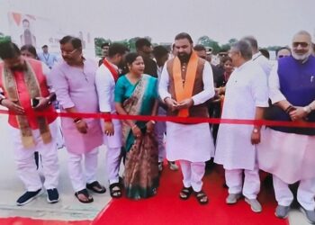 Samrat Choudhary Flags Off Rs. 130.88 Crore Link Channel, Lays Foundation For 40 New Projects
