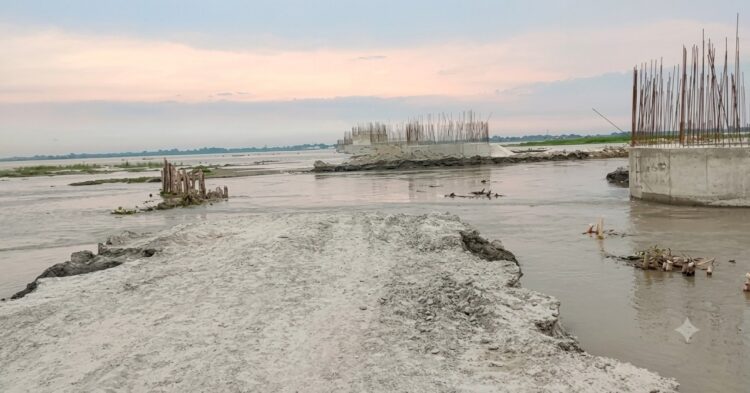 Rising Kosi River Puts Brakes On Saharsa’s Rs. 414 Crore Mega Bridge Project