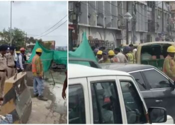 Road Cave-In Near Rajendra Nagar Terminal Disrupts Traffic In Patna