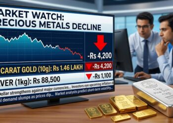 Gold, Silver Prices Decline; 24-Carat Gold Trades At Rs 1.46 Lakh