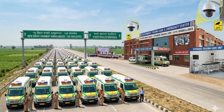 Bihar To Deploy 100 New Highway Ambulances, Expand Trauma Care And Install CCTV In Government Hospitals