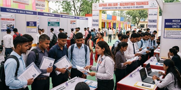 Looking for Work After Class 10, 12 or ITI? Supaul Job Fair Offers 100 Openings in Noida