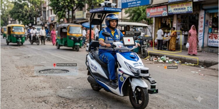 AI-Powered ‘Nagar Netra’ E-Scooters To Monitor Patna For Potholes, Garbage And Encroachments