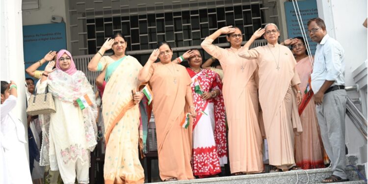 Patna Women’s College Celebrates 80th Independence Day With Flag Hoisting, March-Past And Patriotic Performances