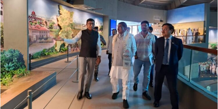 Tourism Minister Kedar Prasad Gupta Inspects Bapu Tower In Patna