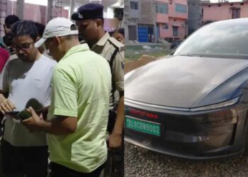 Tesla With ‘Government Of India’ Marking, Foreign Liquor And Claims Of Being An IAS Officer: Khagaria Raid Raises Questions