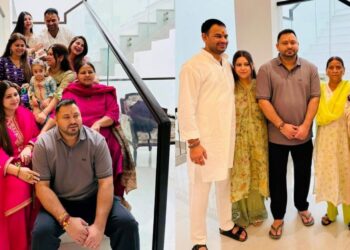 Lalu Family’s Raksha Bandhan Reunion: Tej Pratap and Tejashwi Seen Together as Sisters Tie Rakhis