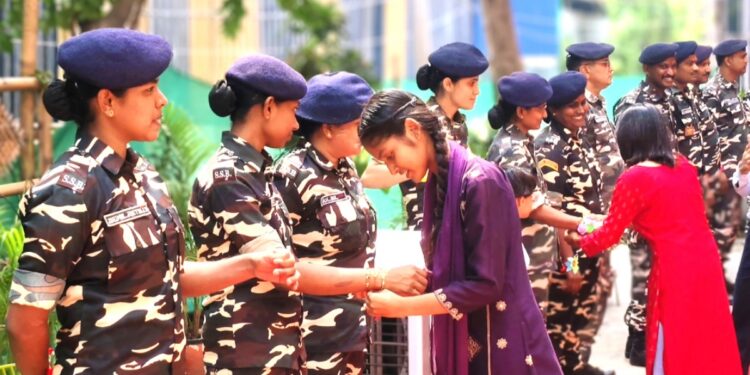 Raksha Bandhan at ISM Patna: Students Tie Rakhis to Trees and Honour SSB Jawans