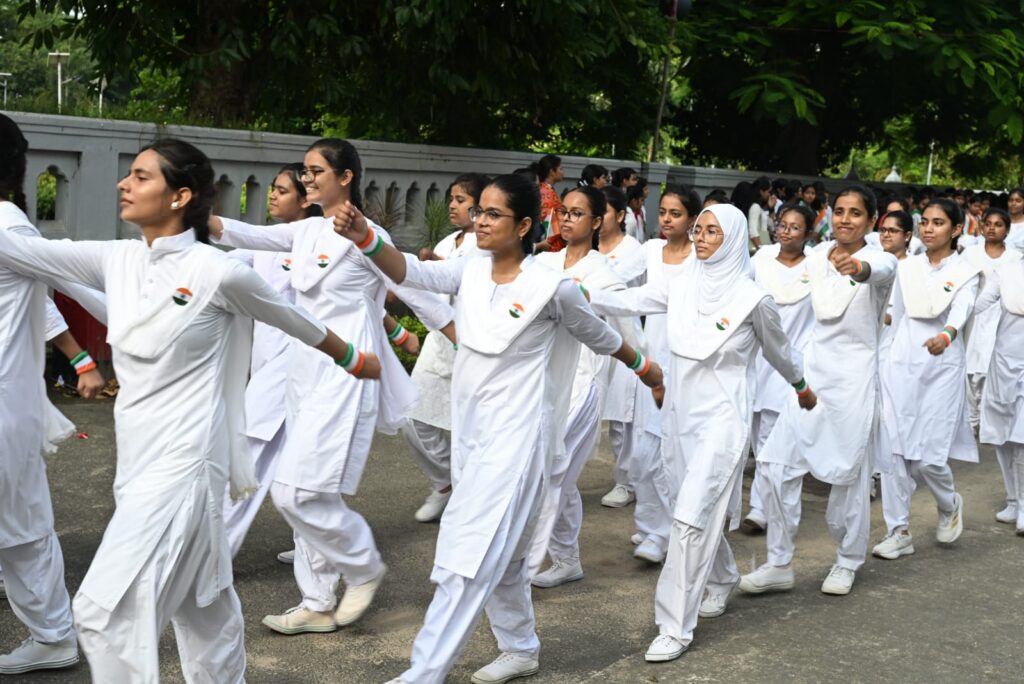 Patna Women’s College Celebrates 80th Independence Day With Flag Hoisting, March-Past And Patriotic Performances
