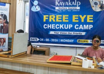 Free Eye Check-Up Camp Held in Patna’s Buddha Colony, Residents Benefit