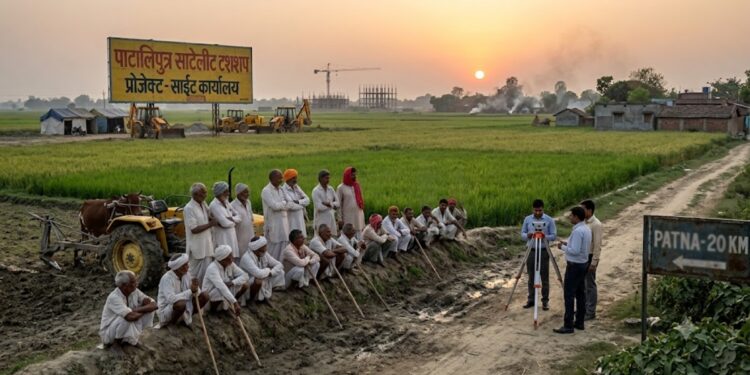Farmers Protest Pataliputra Satellite Township Plan; Landowners Refuse to Give Up Their Fields
