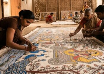 Madhubani Eyes World Record With 200 Artists Creating Giant Mithila Painting of 51 Ramayana Episodes