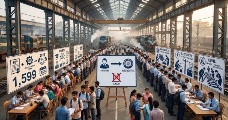 Railway Apprentice Recruitment 2026: 1,599 Posts for 10th-Pass and ITI Candidates, No Exam Required