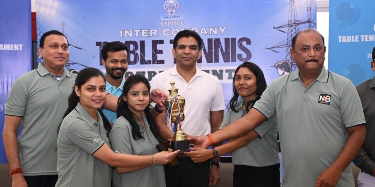 NBPDCL Wins Inter-Company Table Tennis Tournament 2026 in Patna; Om Prakash and Preeti Clinch Singles Titles