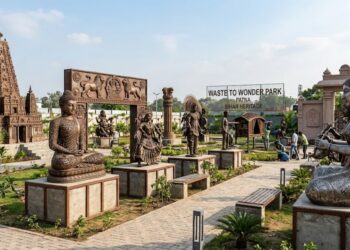 Patna’s Waste to Wonder Park Nears Completion: 38 Scrap-Made Artworks Set To Showcase Bihar’s Heritage