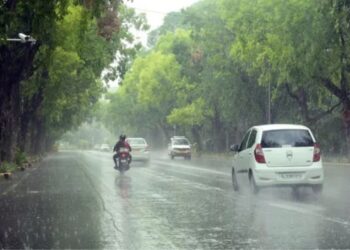 Bihar weather forecast showing rain and monsoon activity across the state