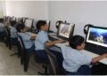 Representative image of a Bihar model school classroom with ICT lab equipment, computers and digital learning facilities