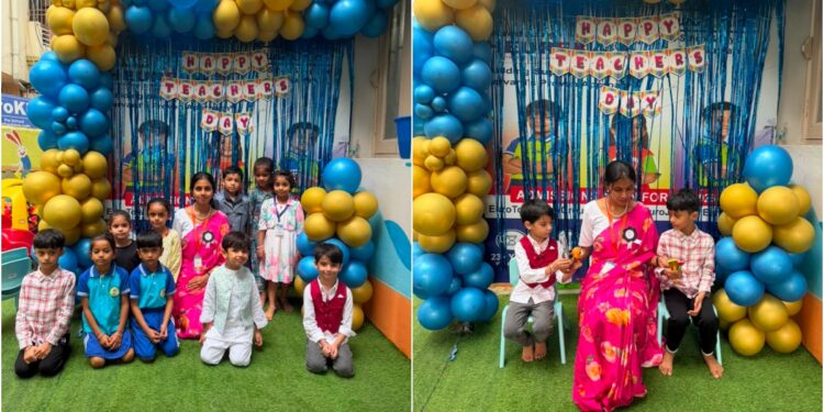 EuroKids Ambedkar Path Children Celebrate Teachers’ Day With Their Teacher