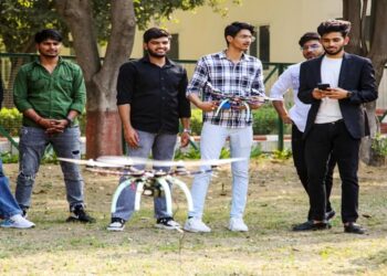 polytechnic students receiving high-tech training in robotics, drones and electric vehicle technology