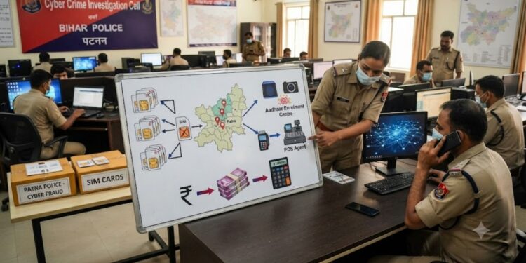 Patna Cyber Fraud: 96 Suspicious SIMs Linked to Rs 91 Lakh Fraud, Aadhaar Centres and POS Agents Under Scanner