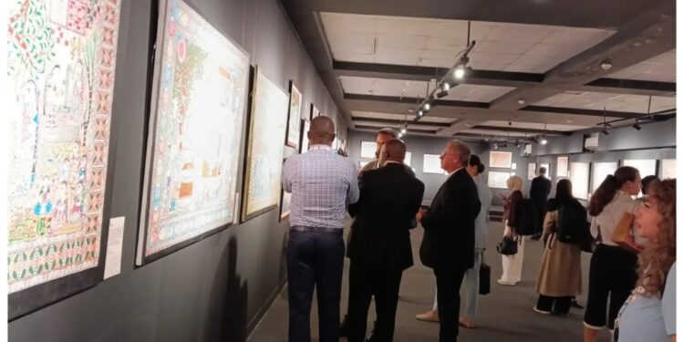 Mithila Folk Art Exhibition Draws 50+ International Delegates During BRICS Summit