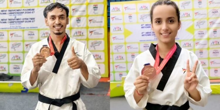Gopalganj taekwondo players Bhawani Singh and Riya Singh selected to represent India at the World Taekwondo Poomsae Championship 2026.