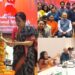 Padma Vibhushan Sonal Mansingh interacting with students and faculty at Nalanda University