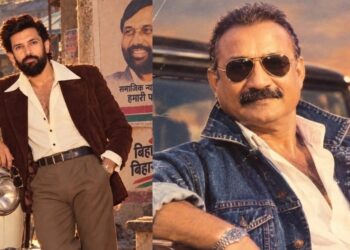 Bihar politicians in AI-generated 1980s retro looks with vintage cars and classic fashion