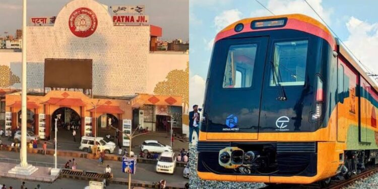 Representative image of Patna Junction railway station planned for underground metro connectivity