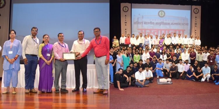Medical interns attending a patient safety orientation programme at AIIMS Patna
