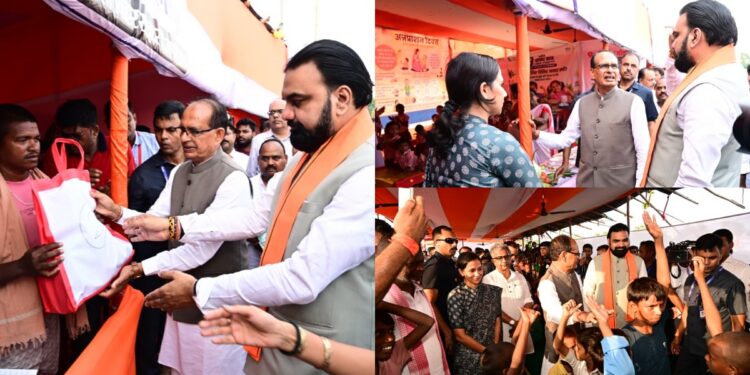Bihar Chief Minister Samrat Choudhary and Union Minister Shivraj Singh Chouhan inspect flood relief arrangements in Munger and Bhagalpur